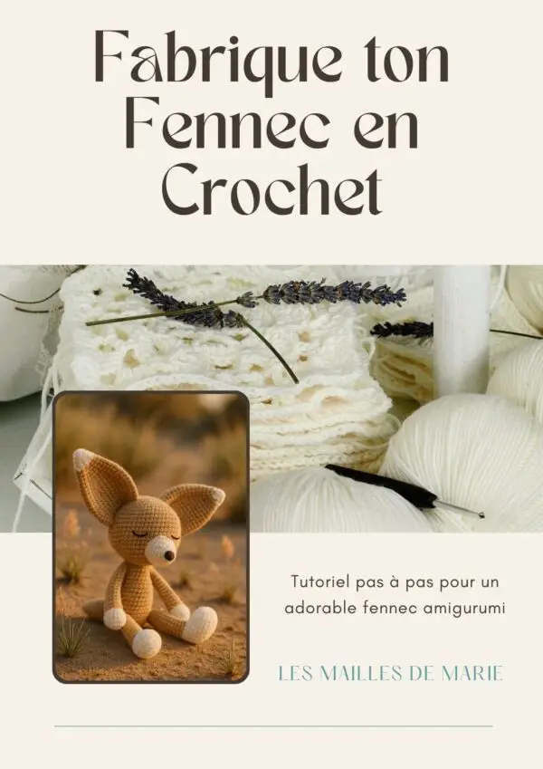 Fabrique ton Fennec en Crochet - e-book couverture.